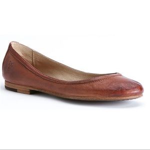 Frye Carson  Cognac Ballet Flats